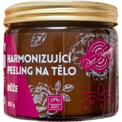 Pure Harmony harmonizujúci peeling na telo v skle ruža 300 g