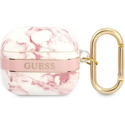 Guess Калъф Guess GUA3HCHMAP за AirPods 3, розов, Marble Strap Collection (GUE002028-0)