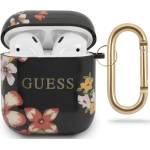 Guess GUACA2TPUBKFL04 черен калъф за AirPods N. 4 Flower Collection (GUACA2TPUBKFL04)