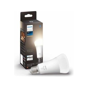 Philips White E27 LED light bulb, 1600lm, warm white, dimmable, controllable via app, compatible with Amazon Alexa (Echo, Echo Dot), old generation - 929002334904