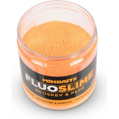 MikBaits Dip obalovací Fluo slime Broskev Pepř 100 g