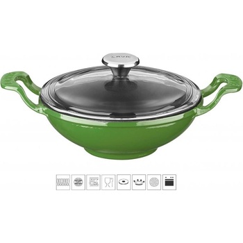 LAVA METAL Liatinový wok 16 cm zelený