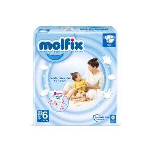 Molfix Бебешки пелени №6 Extra Large, 15+ кг, 38 бр (MOLFIX-6-38)