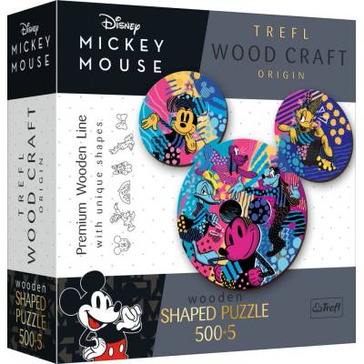 Trefl Drevené 500+5 Ikonický Mickey Mouse