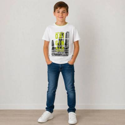 Winkiki Kids Wear Chlapecké tričko s krátkým rukávem Originals - bílá
