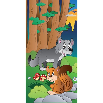 Dimex S-234 Dětská vliesová fototapeta na zeď wolf in rozměry 110 x 220 cm