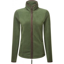 Dámská fleecová mikina s konstrastním lemováním Artisan Moss Green/Brown