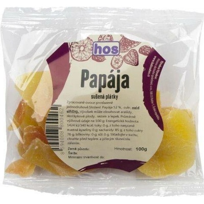 Papája sušená plátky [HOS 100 g]