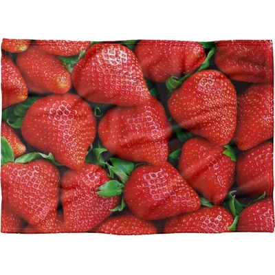 Impar fleece deka Jahody Podšití beránkem NE 200x140