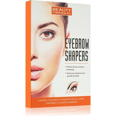 Beauty Formulas Eyebrow Shapers восъчни ленти за депилация за вежди 4 бр