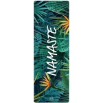 YOGGYS Travel yoga mat 1.5 mm namaste тъмнозелено (yogamat-na-tra15)