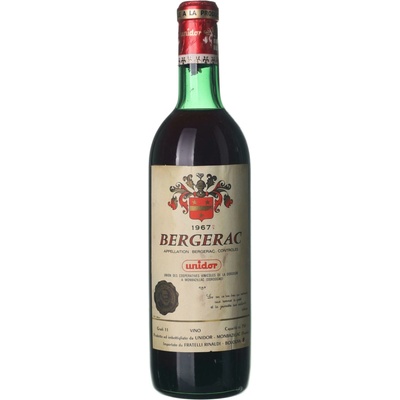 Unidor Bergerac suché červené 1967 0,75 l (holá láhev)