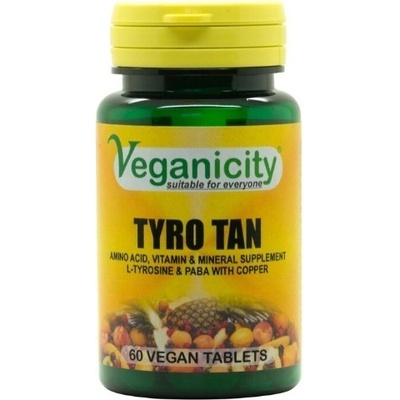 Veganicity Tyro Tan podpora pre zdravé opálenie 60 tabliet