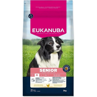Eukanuba Senior středních plemen kuřecí 3 kg