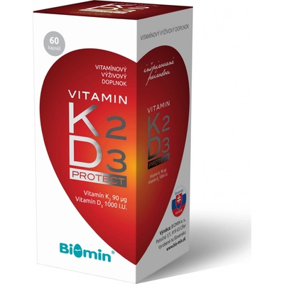 Biomin Vitamin K2 + D3 1000.I.U. Protect 60 kapsúl