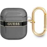 Guess GUA2HHTSK калъф за AirPods, черен, Strap Collection (GUA2HHTSK)