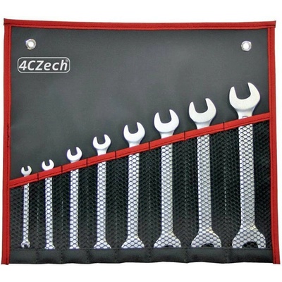 4Czech Sada otevřených plochých klíčů 4-19mm 8ks 4CZ-600-508