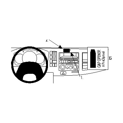 !!! Brodit ProClip montážna konzola na palubnú dosku pre Isuzu N-series 08-25, 854717