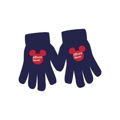 Mickey Mouse licencia Chlapčenské rukavice tmavo modrá