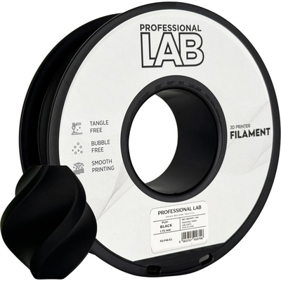 Professional Lab FG-P46-E1, 3D филамент, PLA+, Black, 1kg, 1, 75mm (FG-P46-E1)