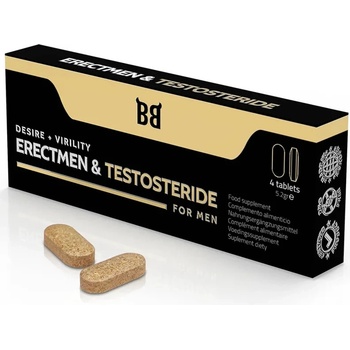 Blackbull By Spartan Erectmen & Testosteride Desire + Virility For Men 4 Tablets