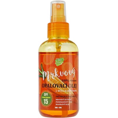 Vivaco 100% Přírodní слънцезащитно масло с екстракт от моркови SPF 15 150 мл