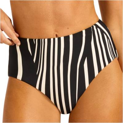 Seafolly Дамско бикини долнище Seafolly Women's Coastline High Waisted Pant Bikini bottom - Black - размер 36 (EU) (150-5722-0113)
