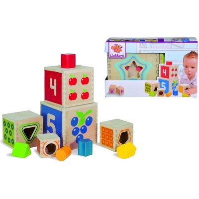 Eichhorn skladacia veža Color Stacking Tower 5 farebných kociek a 5 tvarov