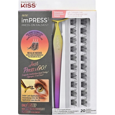 KISS Umělé trsové řasy imPRESS Press on Falsies Kit 02 – Zboží Dáma