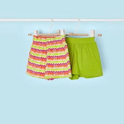 Mayoral Сет 2 панталона къси зелен и многоцветен за мини момиче Mayoral