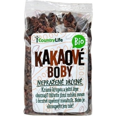 Country life BIO Kakaové bôby nepražené celé 100 g