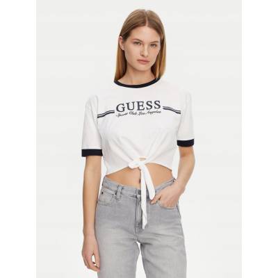 Guess tričko s viazaním s logom