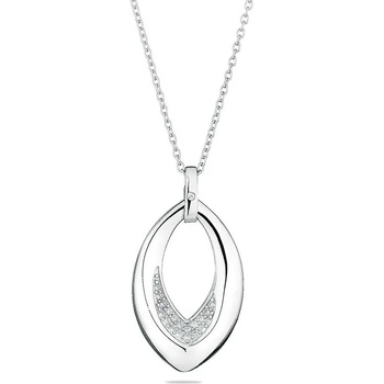 Image 1 of Swan Сребърно колие с циркони JT8292N Swan