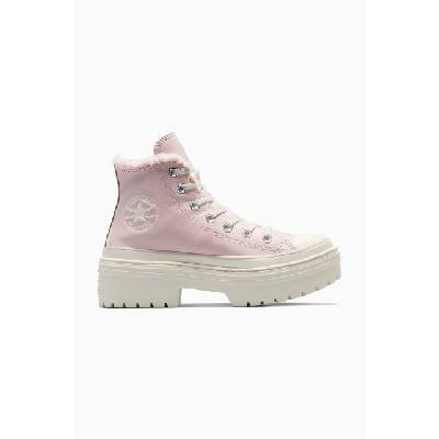 Kožené kecky Converse Chuck Taylor All Star Lugged Heel dámské, růžová barva, A09346C EUR 39