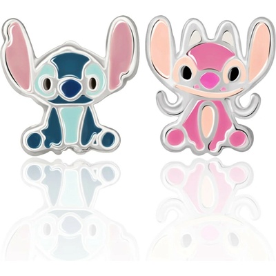 Disney Strieborné asymetrické náušnice Lilo & Stitch ES00088SL.CS