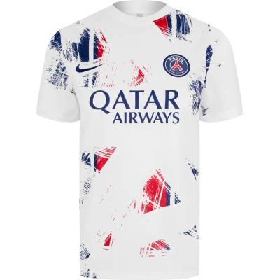 Nike Дамска футболна фланелка Nike Paris Saint Germain Academy Pro Away Pre Match Shirt 2024 2025 Womens - White