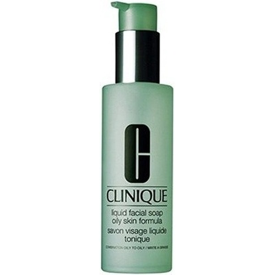 Clinique Liquid Facial Soap Oily Skin tekuté čistiace mydlo na tvár pre zmiešanú až mastnú pleť 200 ml
