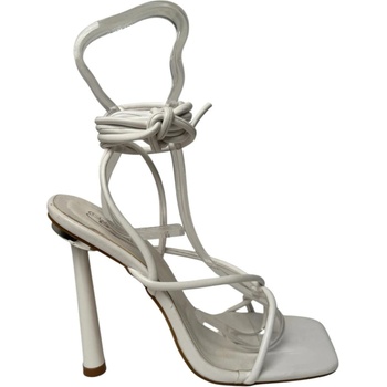 Image 1 of Chic Сандали Chic Women's Square Toe Strappy Flat Sandal - White