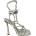 Chic Сандали Chic Women's Square Toe Strappy Flat Sandal - White