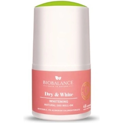 Biobalance Рол-он дезодорант Dry & White, 50 ml