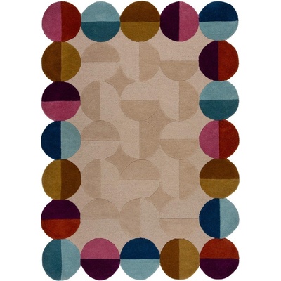 Flair Rugs Бежов ръчно изработен вълнен килим 120x170 cm Mia Textured Scallop - Flair Rugs (503119380186)