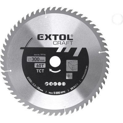 Extol Craft 19116 Pílový kotúč 300 x 2,0 x 30mm 60 zubov s SK plátkami