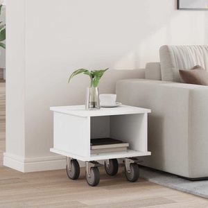 vidaXL ТВ стойка 37 x 35 x 35 см Бяло Инженерна дървесина (891048)