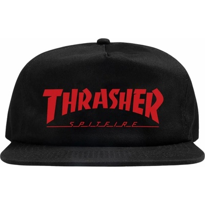 THRASHER x SPITFIRE Snapback Black
