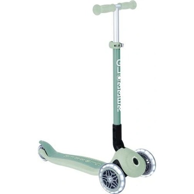 Globber Primo foldable lights ecologic zelená