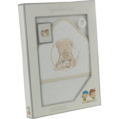 Gamberritos Хавлия 100х100 см. , Мече бежов кант (109682)