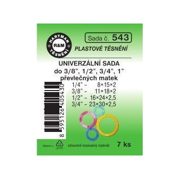 HARTMAN těsnění univerzální PH 1/4"-3/4", sada č. 543
