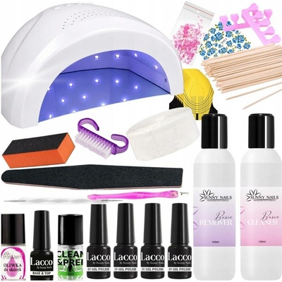 Sada pro hybridní manikúru Sunny Nails s LED/UV lampou 48W a příslušenstvím