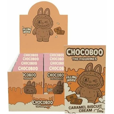Chocoboo figurka z mléčné čokolády s praskajícími kuličkami se sušenkovou náplní s kadayif 100 g – Zboží Dáma
