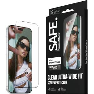 Panzer Стъклен протектор Safe за iPhone 18 Pro Max/17 Pro Max, Ultra-Wide Fit m. EasyAligner